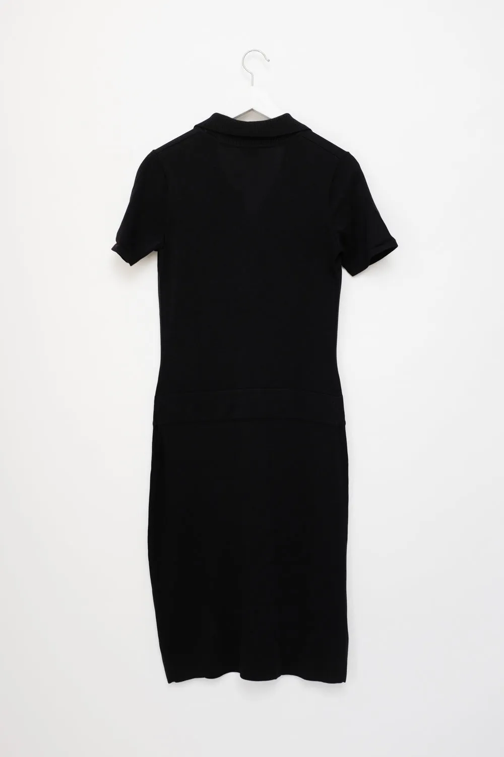 0054_BLACK POLO SILK BLEND KNIT DRESS