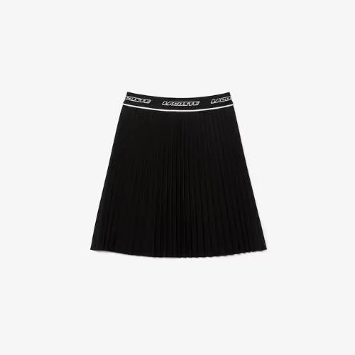 03248 Lacoste Elasticised Waist Short Pleated Skirt