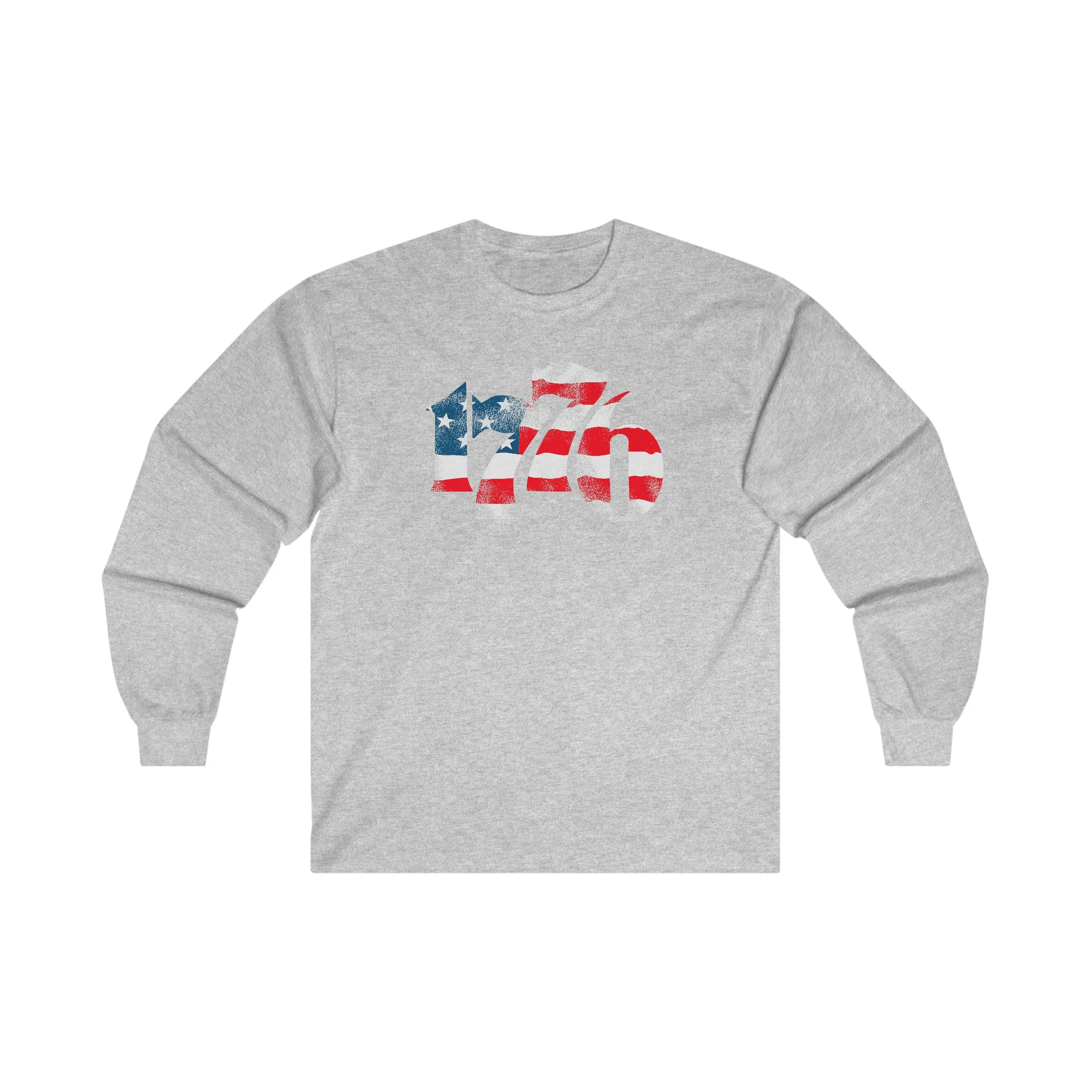 1776 American Flag Long Sleeve Tee