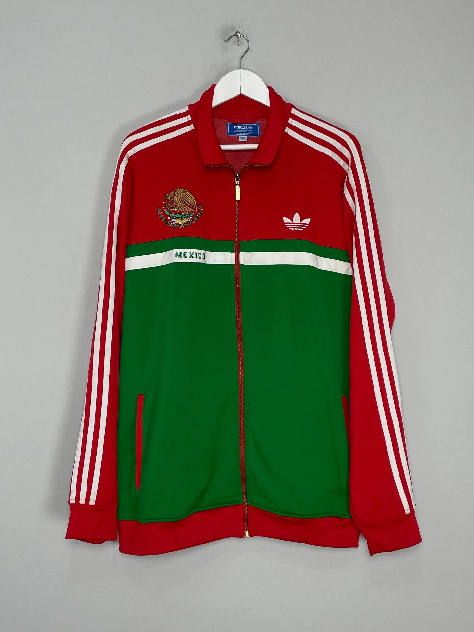 1990/91 MEXICO ADIDAS ORIGINALS TRACKSUIT TOP (XL)