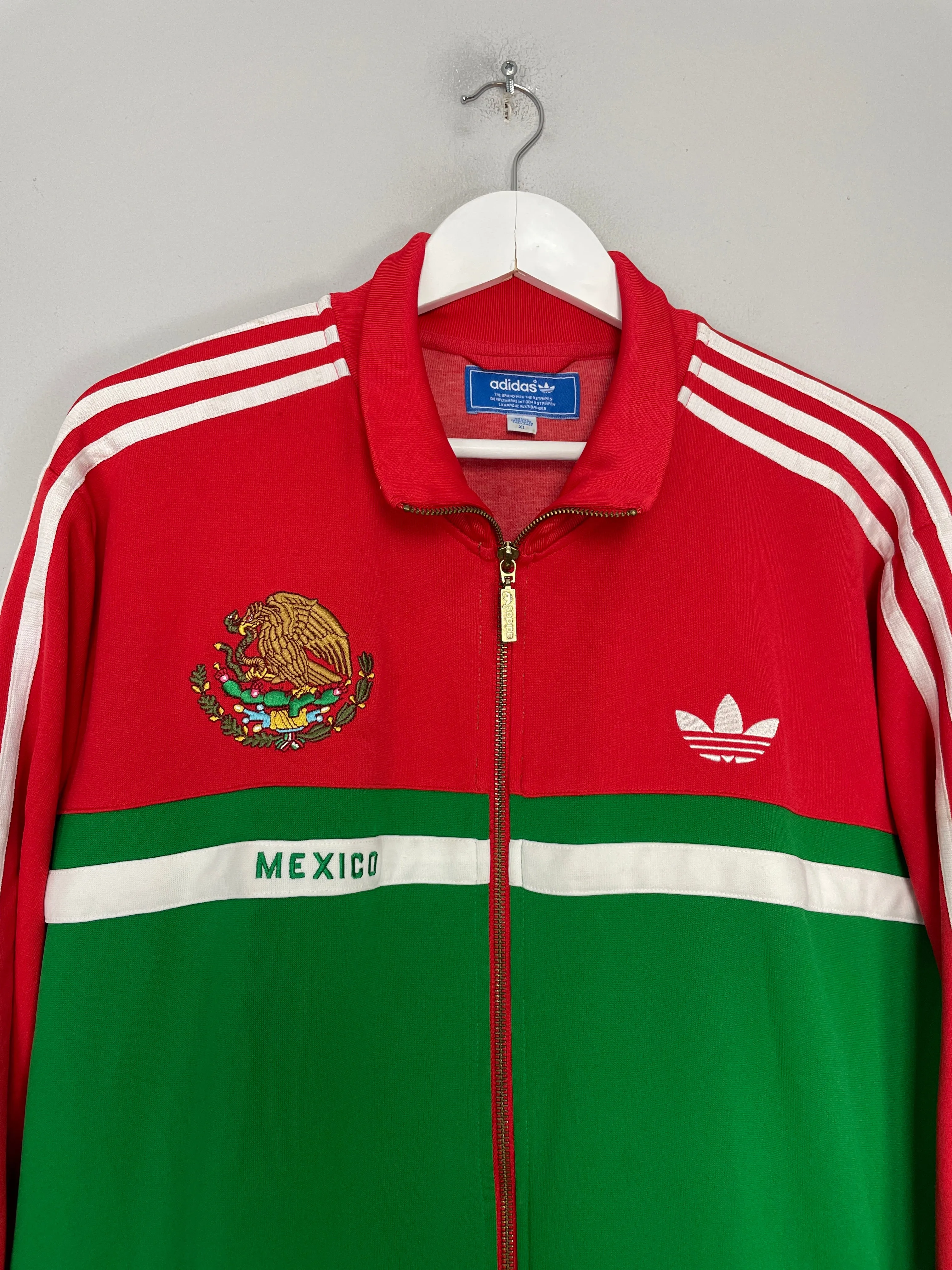 1990/91 MEXICO ADIDAS ORIGINALS TRACKSUIT TOP (XL)