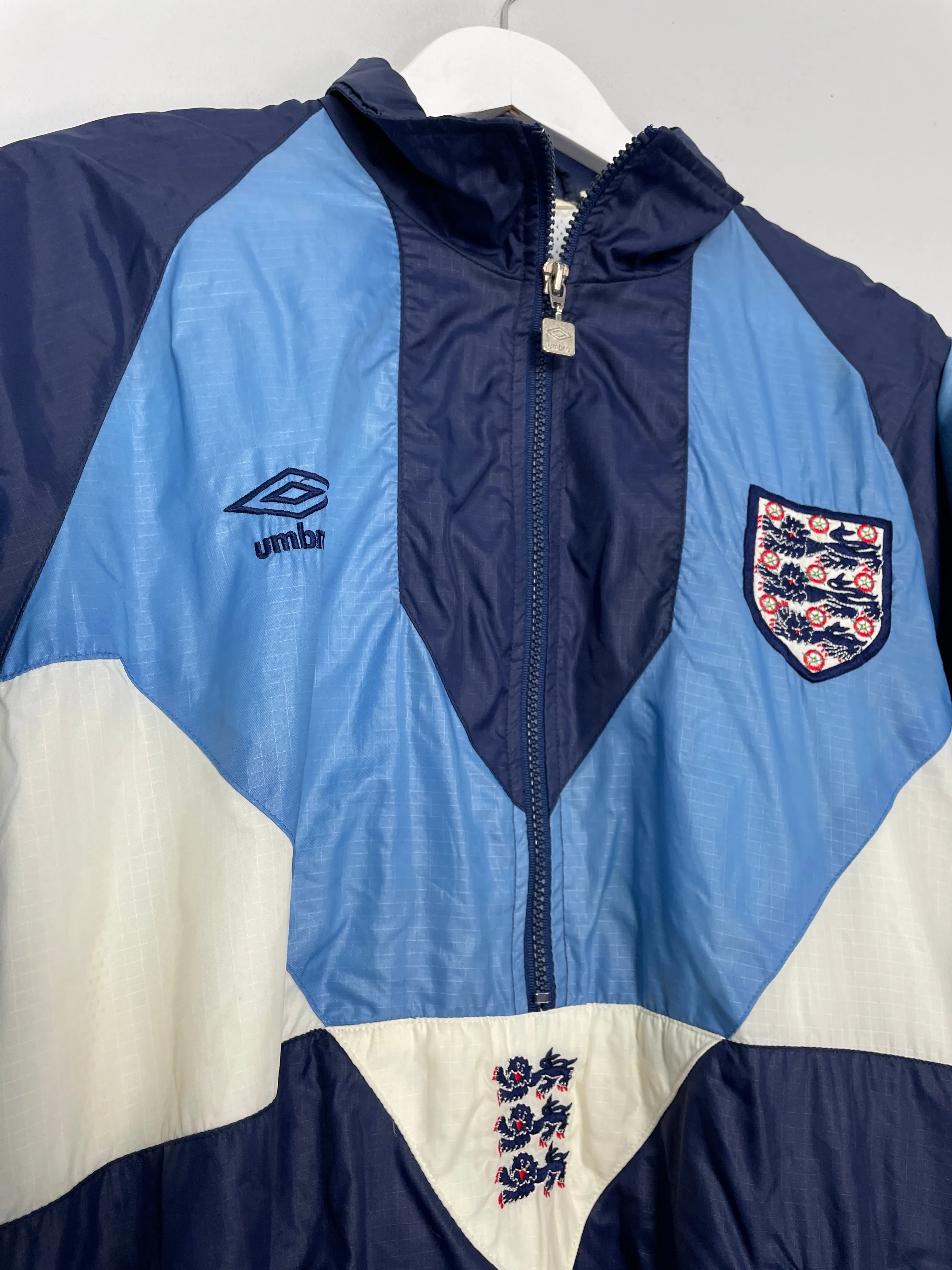 1990/92 ENGLAND TRACK JACKET (M) UMBRO