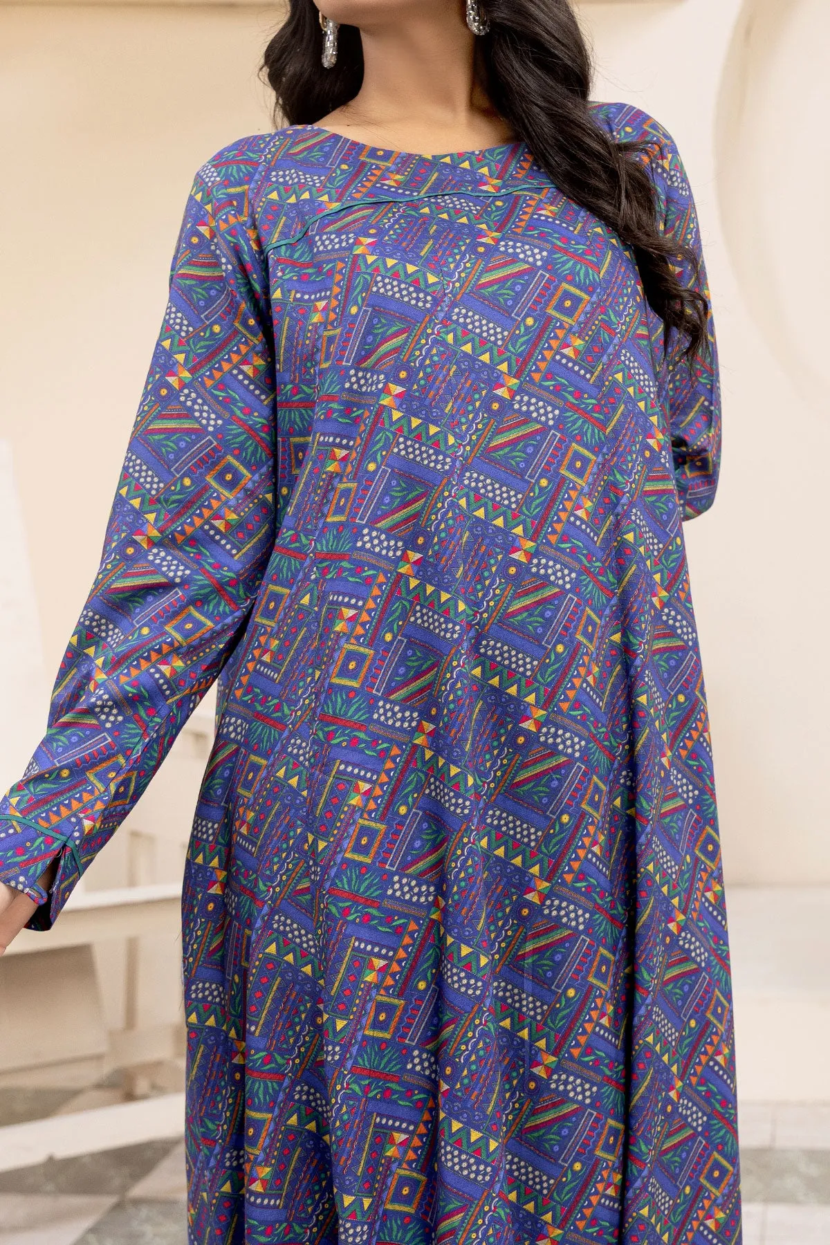 1PIECE DIGITAL PRINT LINEN KURTA  |  DPLK-76