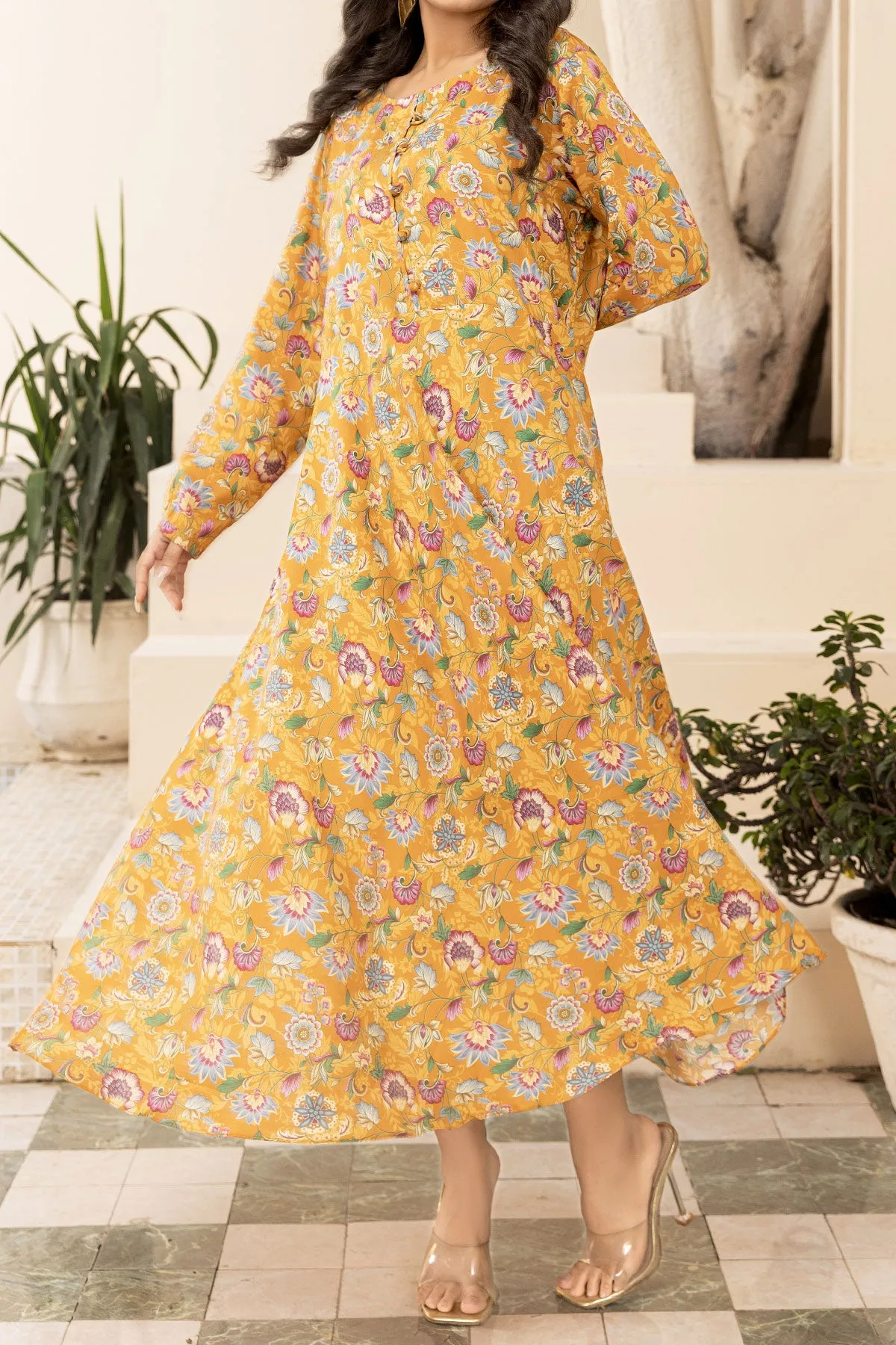 1PIECE DIGITAL PRINT LINEN KURTA  |  DPLK-85