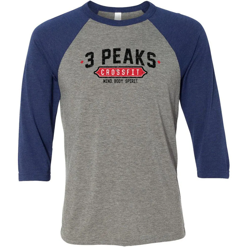 3 Peak CrossFit - 100 - Standard - Men's Baseball T-Shirt