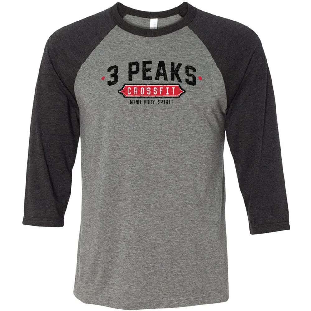 3 Peak CrossFit - 100 - Standard - Men's Baseball T-Shirt