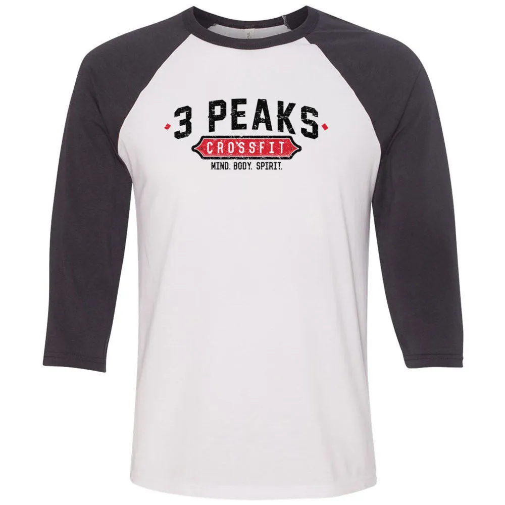 3 Peak CrossFit - 100 - Standard - Men's Baseball T-Shirt