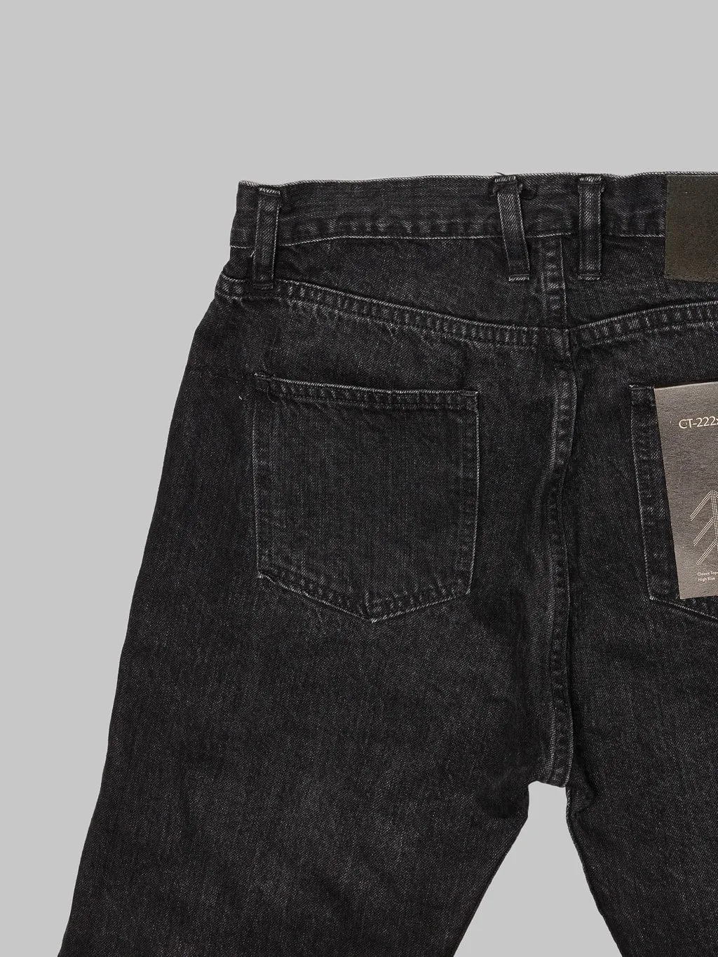 3sixteen CT-222xs Stonewashed Double Black Classic Tapered Jeans