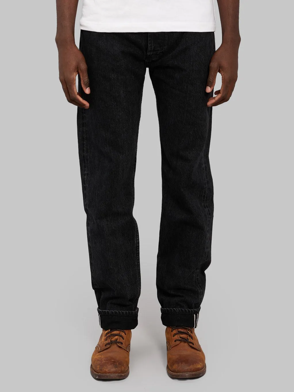 3sixteen CT-222xs Stonewashed Double Black Classic Tapered Jeans