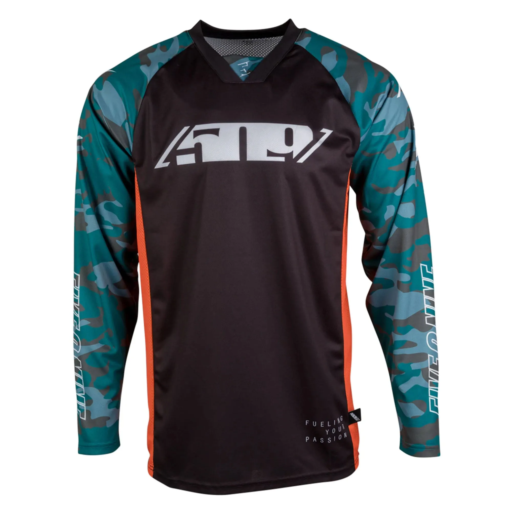 509  Sharkskin Camo Ridge Jersey Low-Profile Lightweight Drop Tail Design Comfort