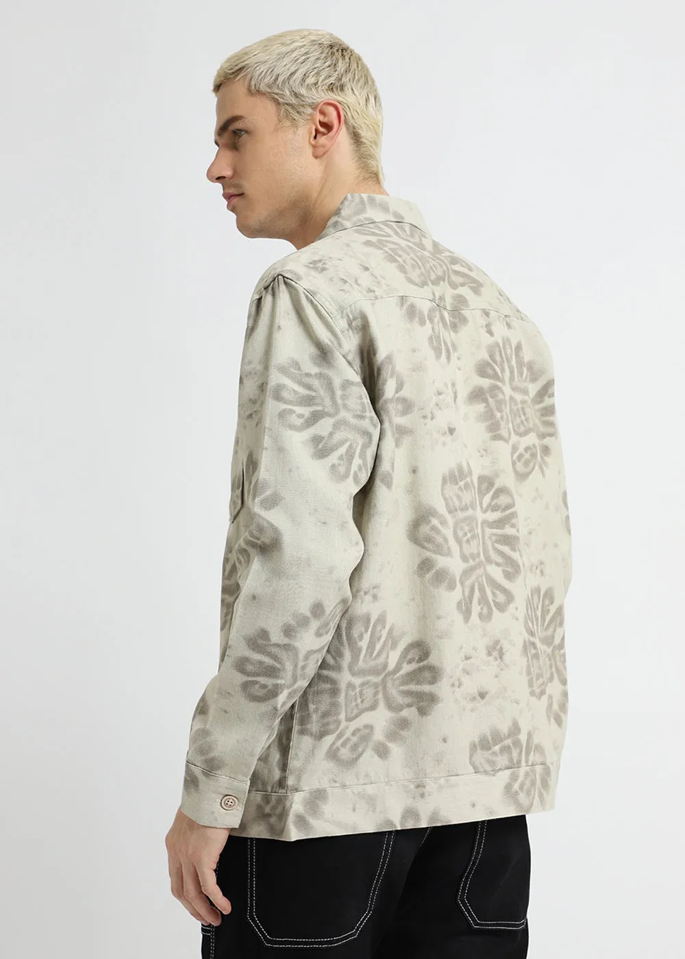 Abstract Floral Summer Jacket