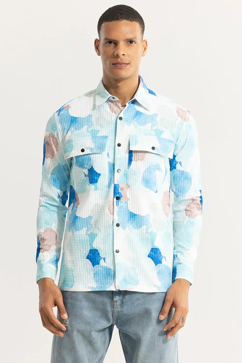 Abstractix Sky Blue Overshirt