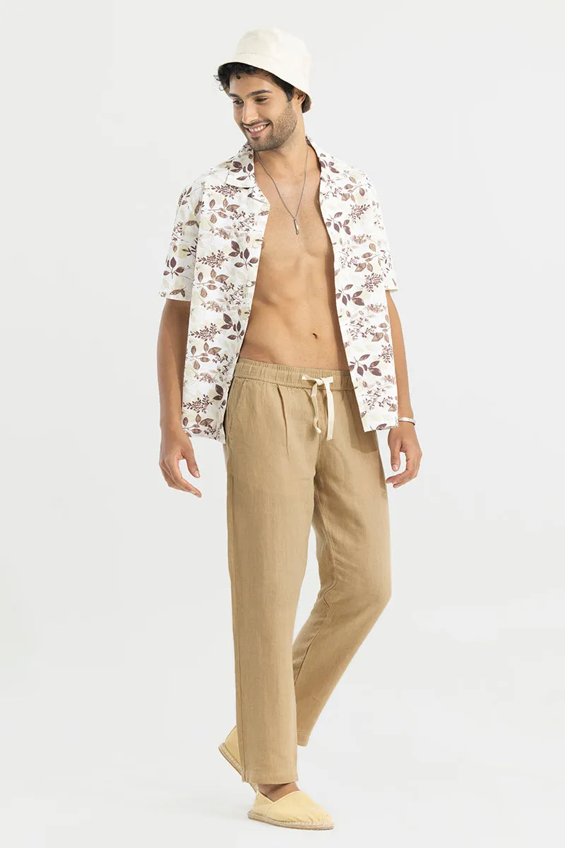 Ace Khaki Linen Pant