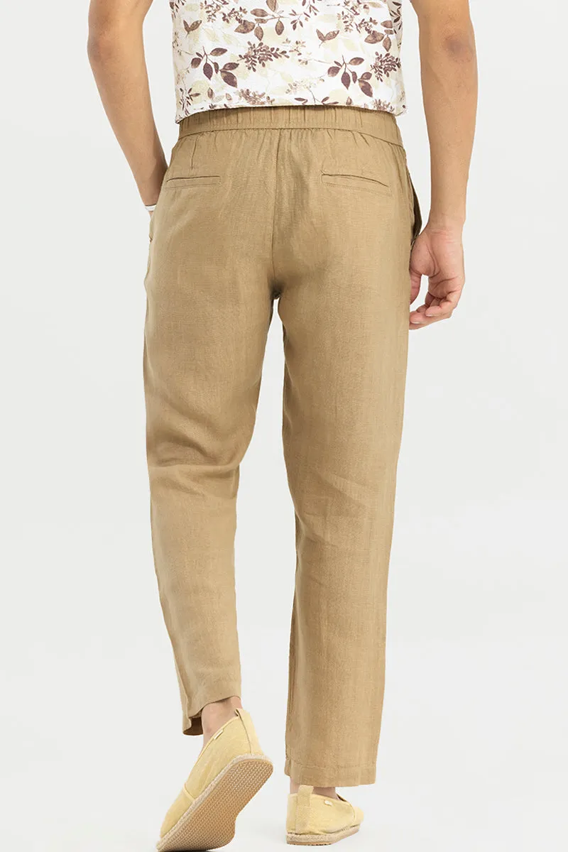 Ace Khaki Linen Pant