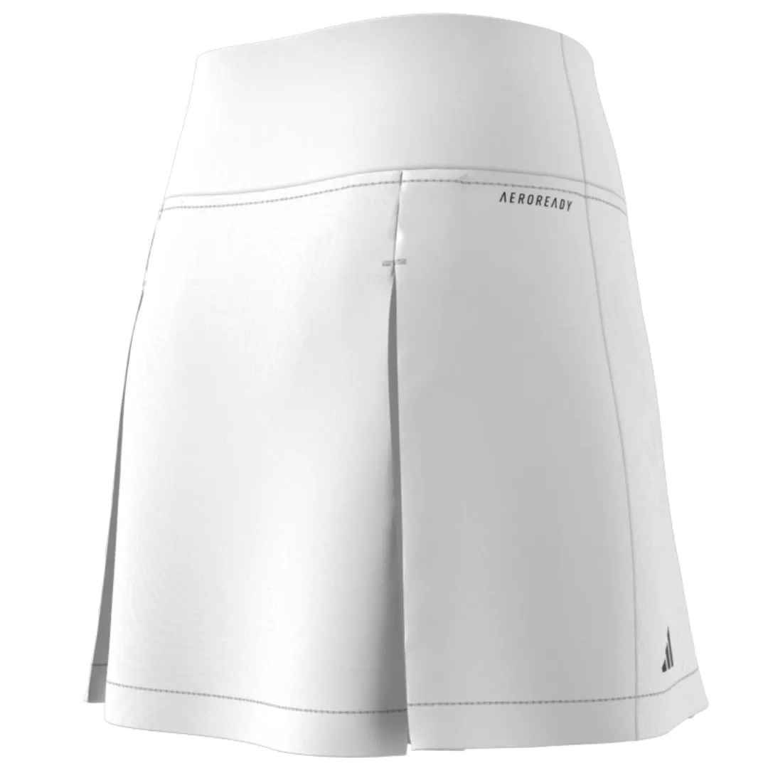 Adidas Girls Club Tennis Pleated Skirt - White