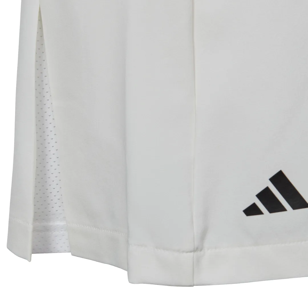 Adidas Girls Club Tennis Pleated Skirt - White