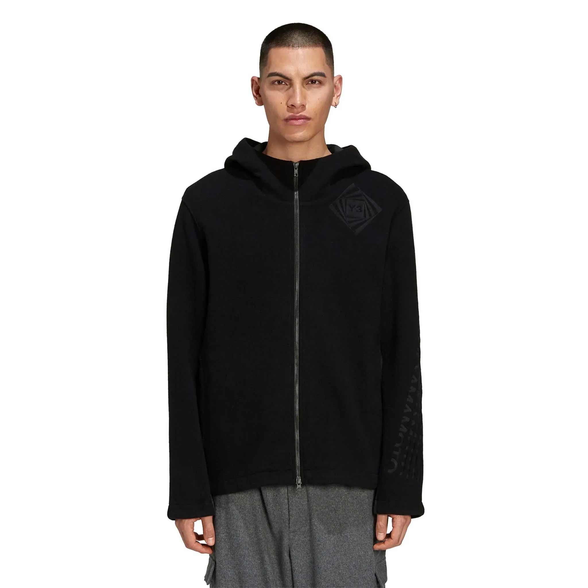 ADIDAS Y-3 CH1 Optimistic Illusions Hoodie Black