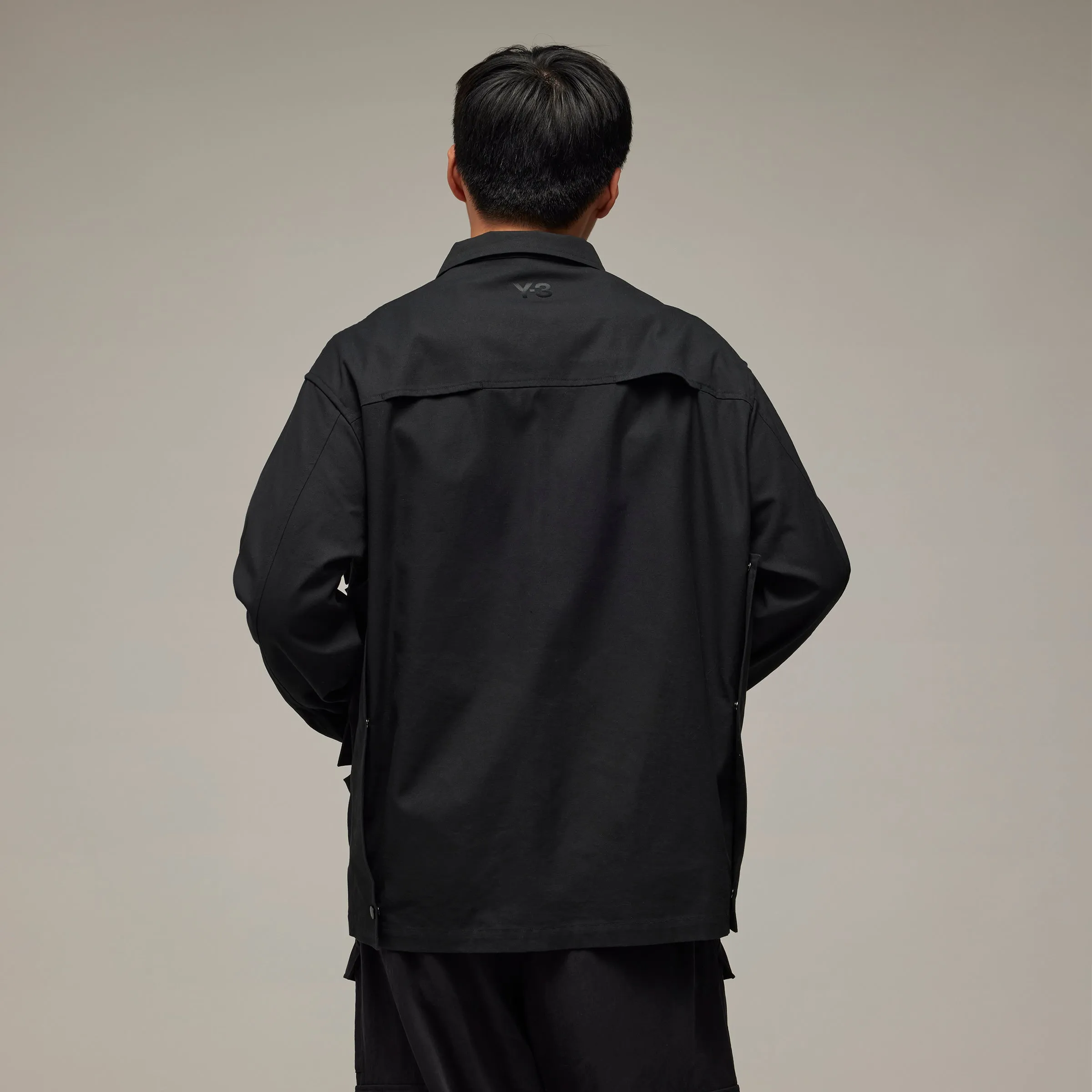 ADIDAS Y-3 Long Sleeve Pocket Shirt Black