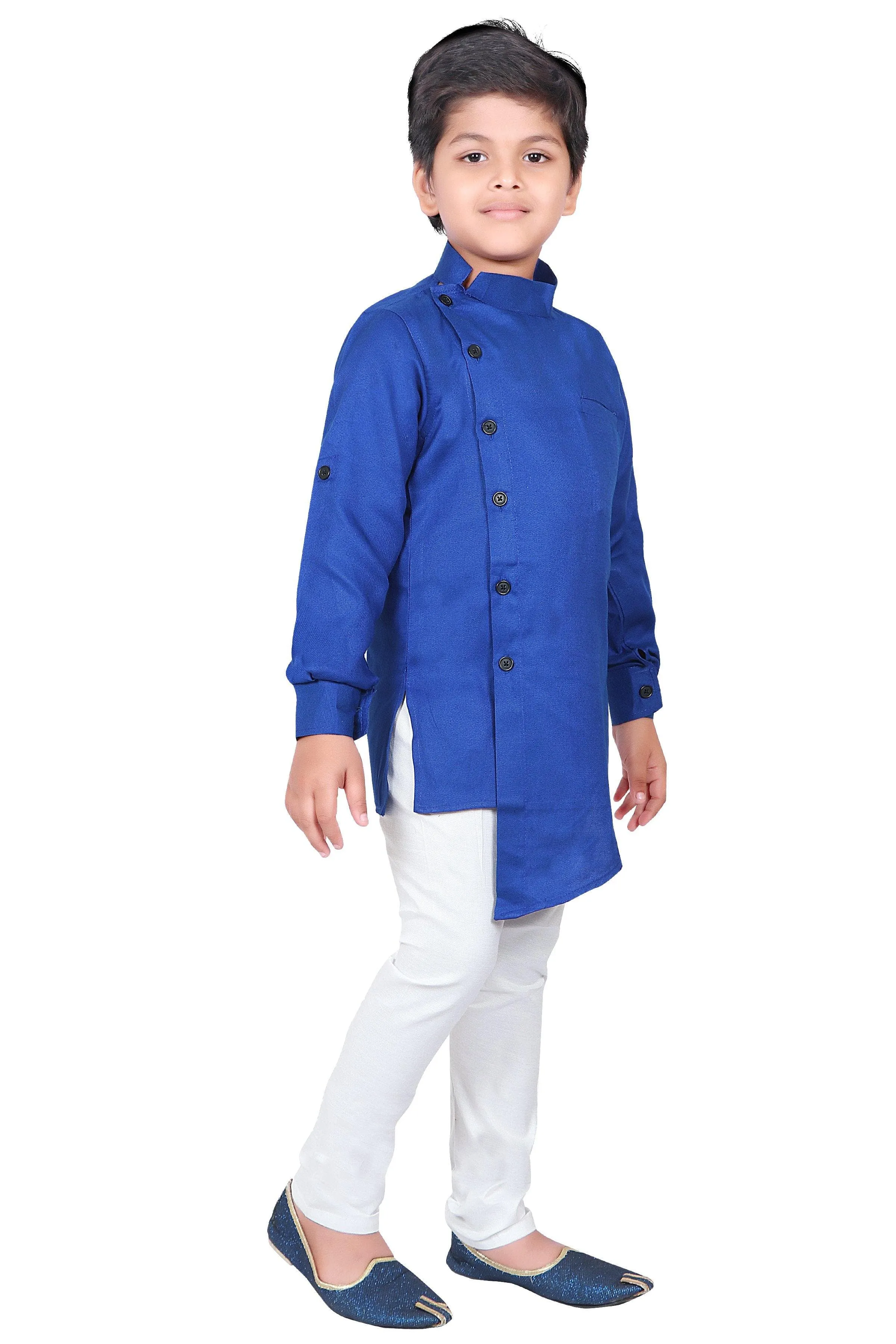 Ahhaaaa Ethnic Wear Casual Cotton Kurta and Pyjama Set For Boys