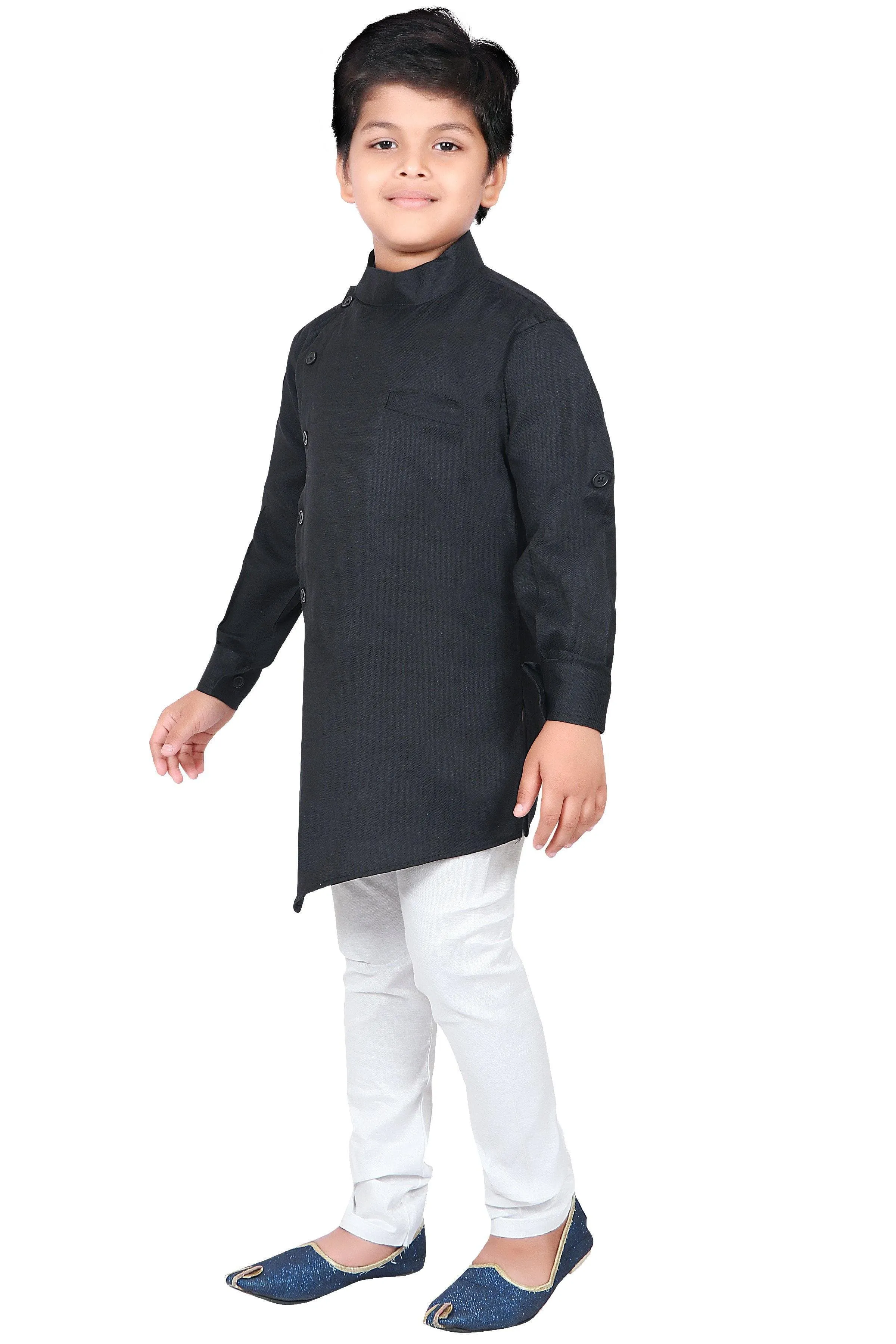 Ahhaaaa Ethnic Wear Casual Cotton Kurta and Pyjama Set For Boys