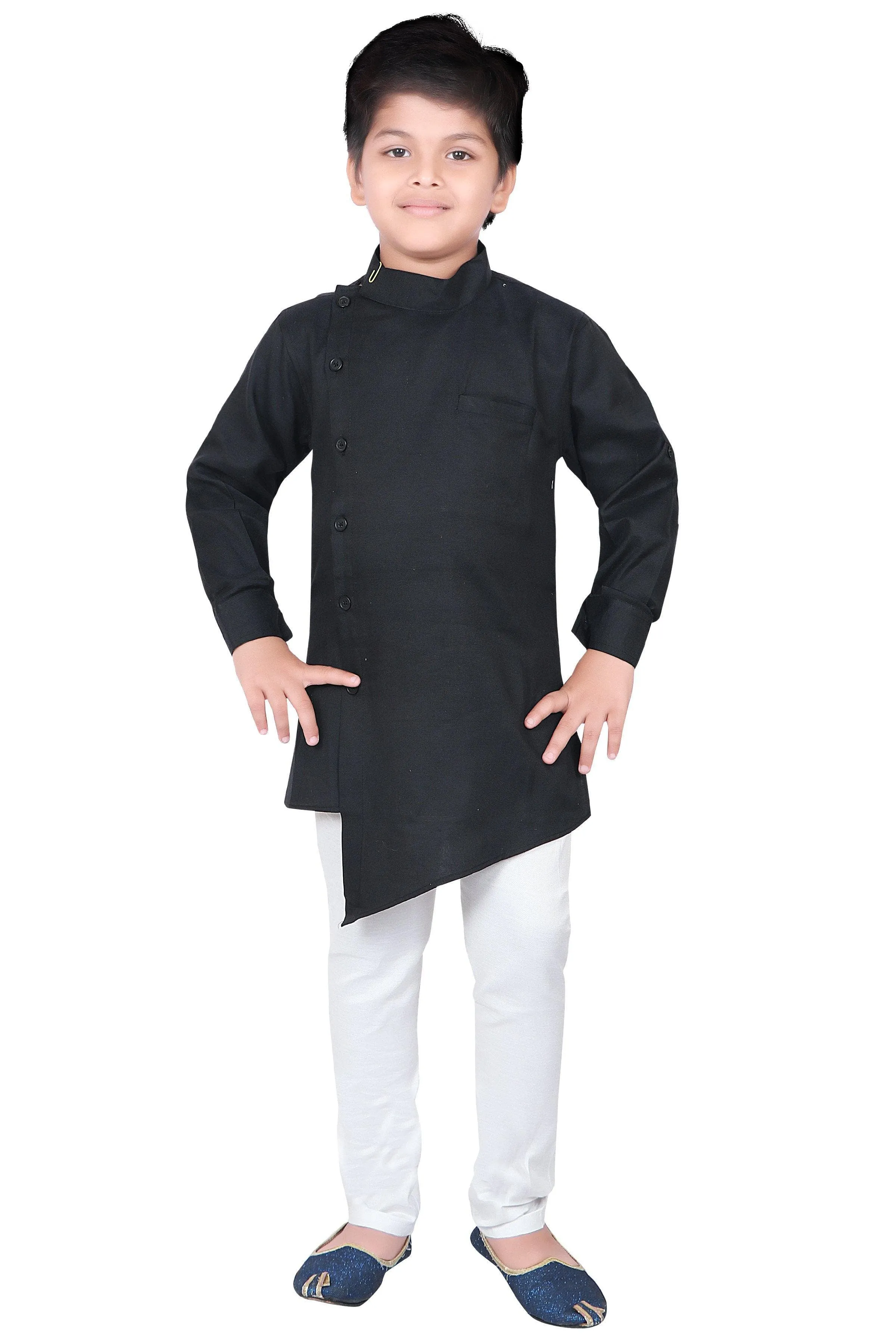 Ahhaaaa Ethnic Wear Casual Cotton Kurta and Pyjama Set For Boys