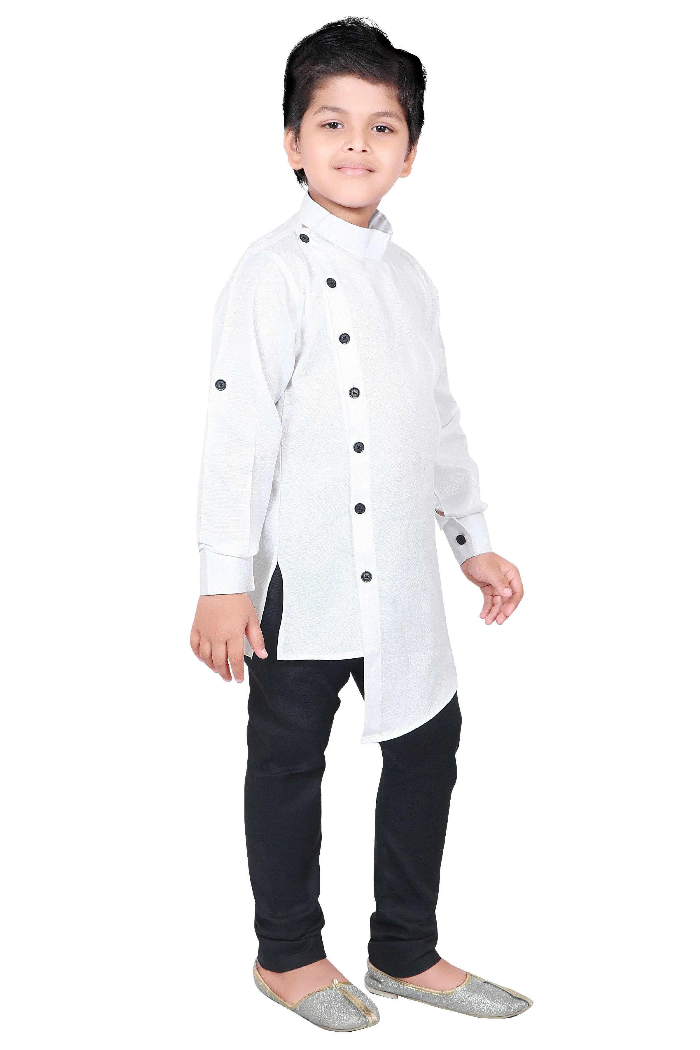 Ahhaaaa Ethnic Wear Casual Cotton Kurta and Pyjama Set For Boys