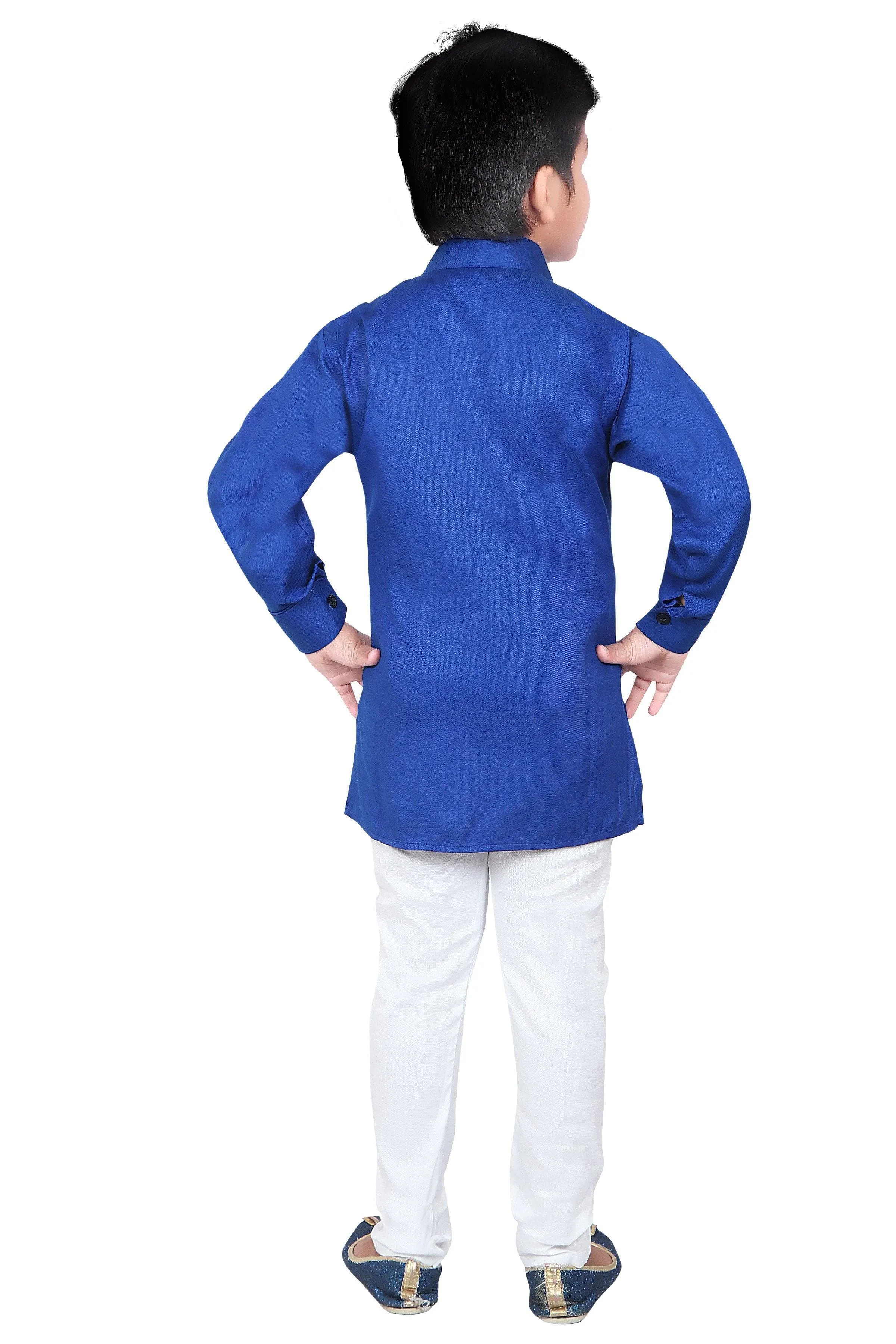 Ahhaaaa Ethnic Wear Casual Cotton Kurta and Pyjama Set For Boys