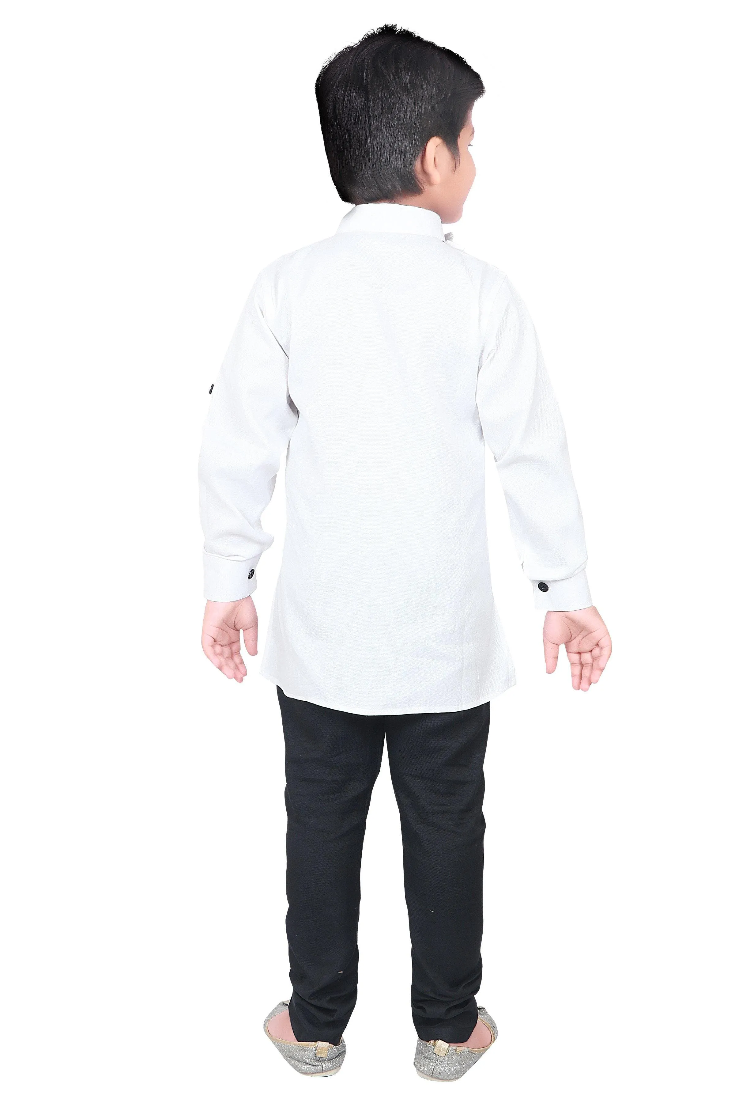 Ahhaaaa Ethnic Wear Casual Cotton Kurta and Pyjama Set For Boys