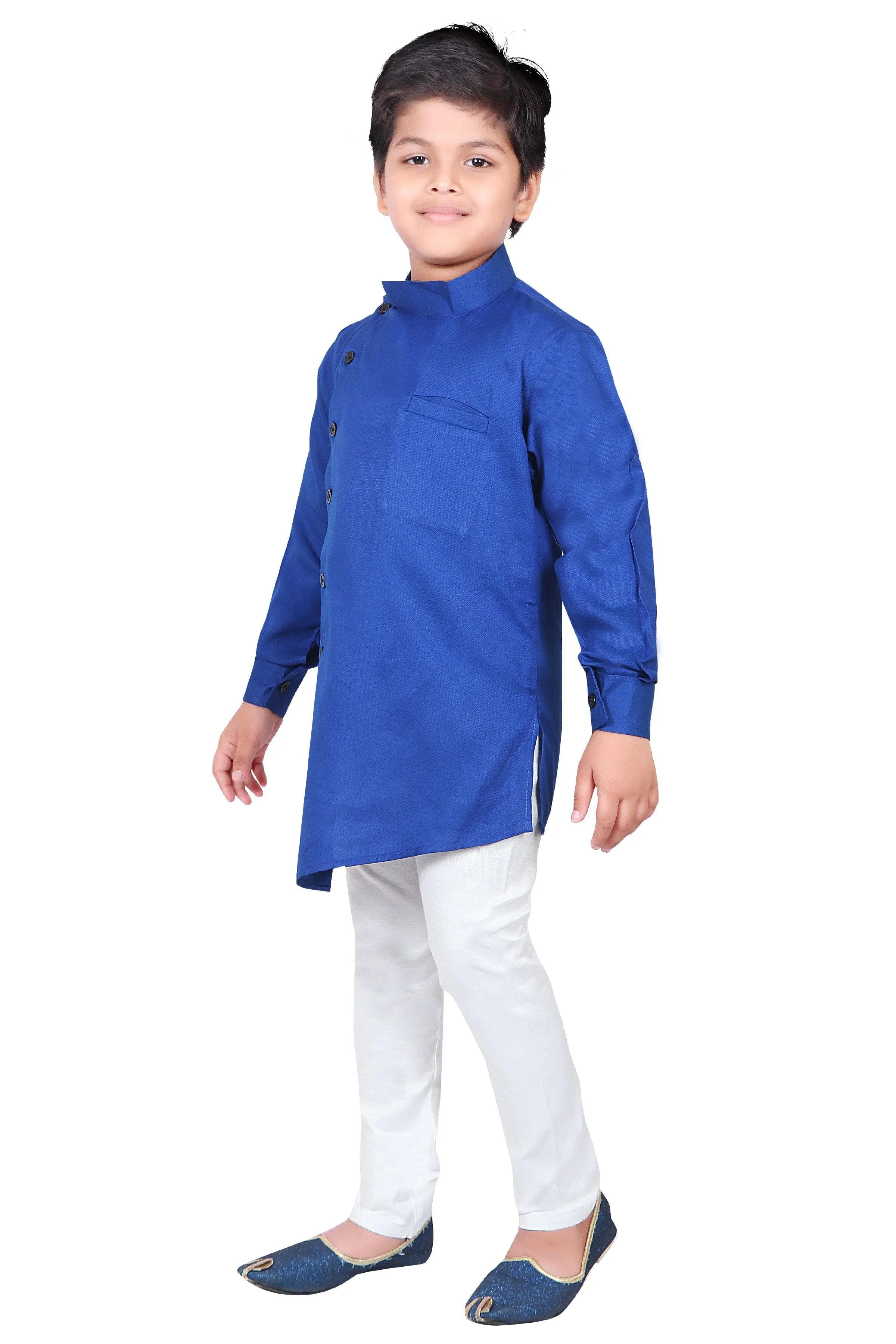 Ahhaaaa Ethnic Wear Casual Cotton Kurta and Pyjama Set For Boys