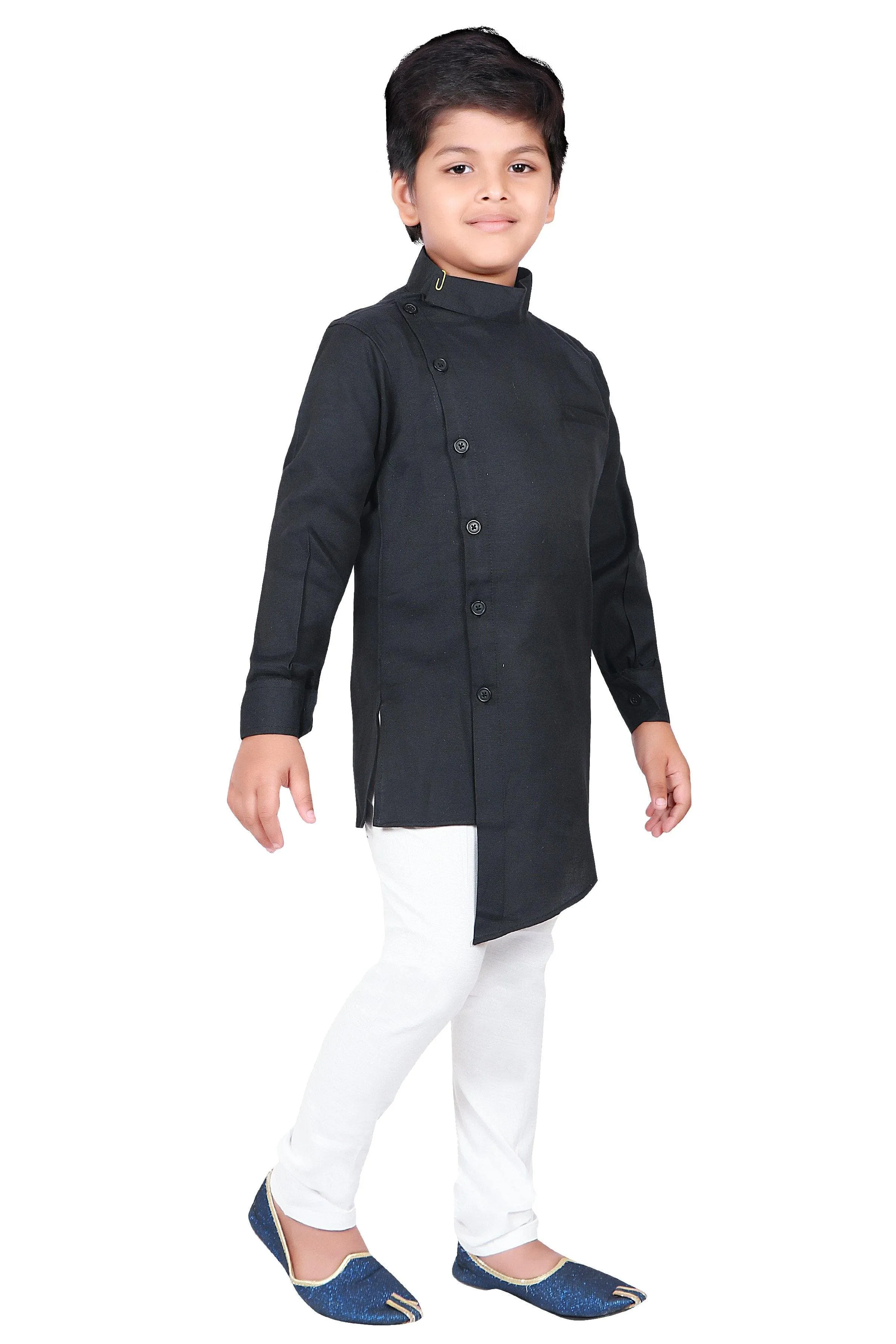 Ahhaaaa Ethnic Wear Casual Cotton Kurta and Pyjama Set For Boys