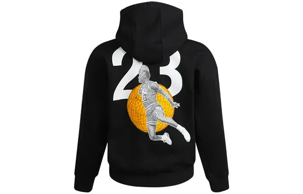 Air Jordan 23 Engineered Knit Printing Pullover Sweatshirt Black