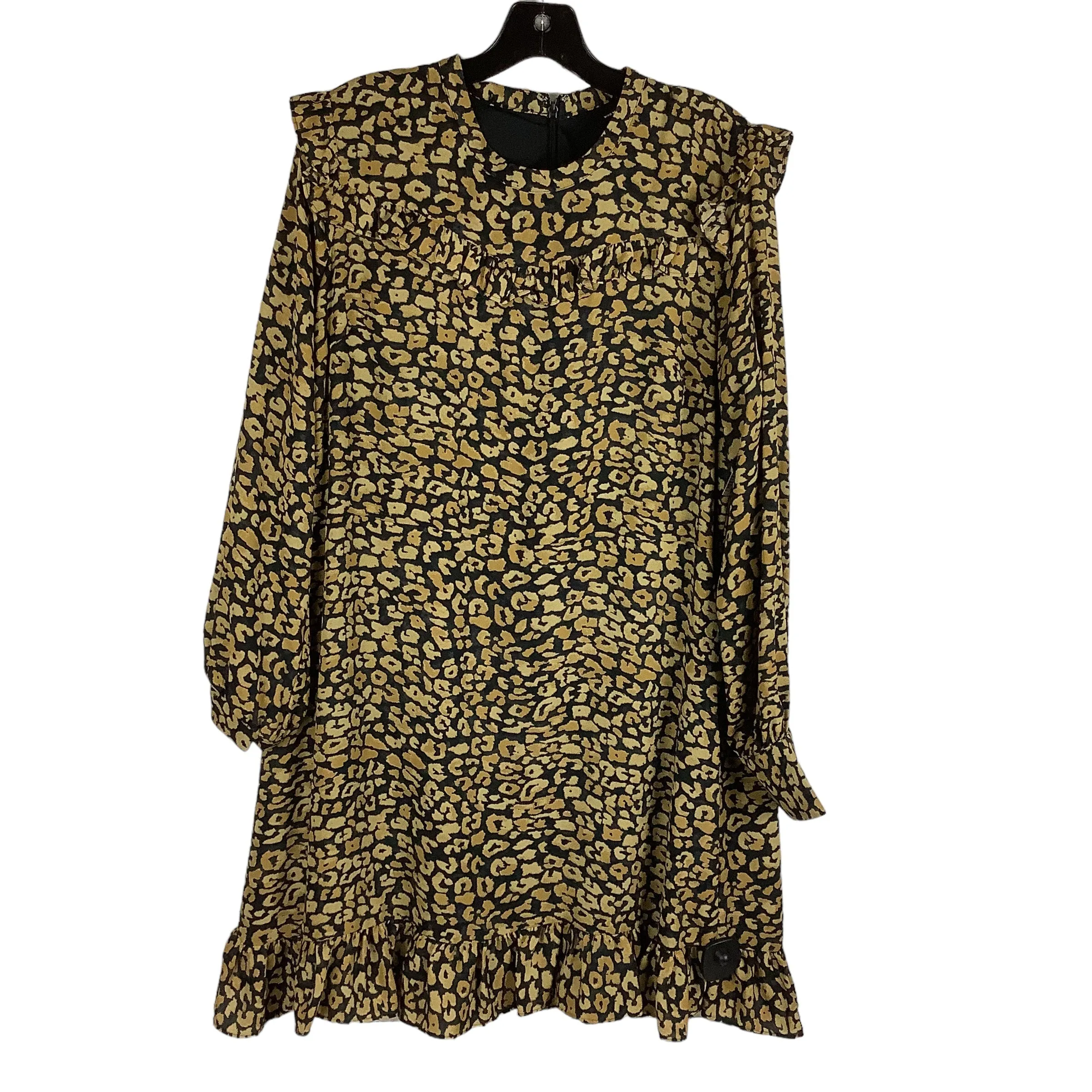 Animal Print Dress Casual Midi Who What Wear, Size Xl