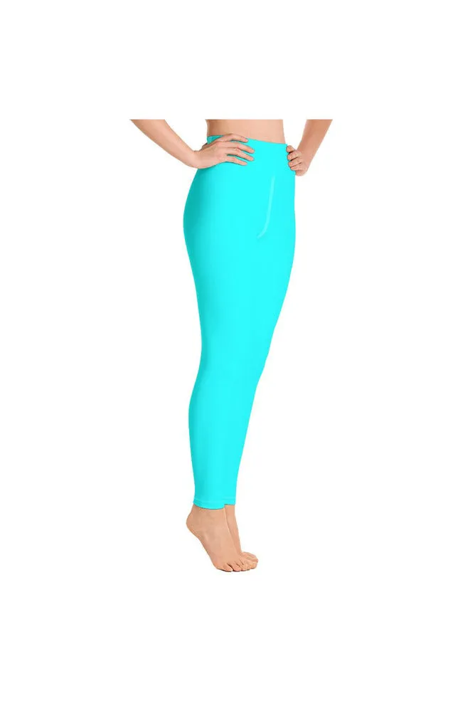 Aqua Blue Yoga Leggings