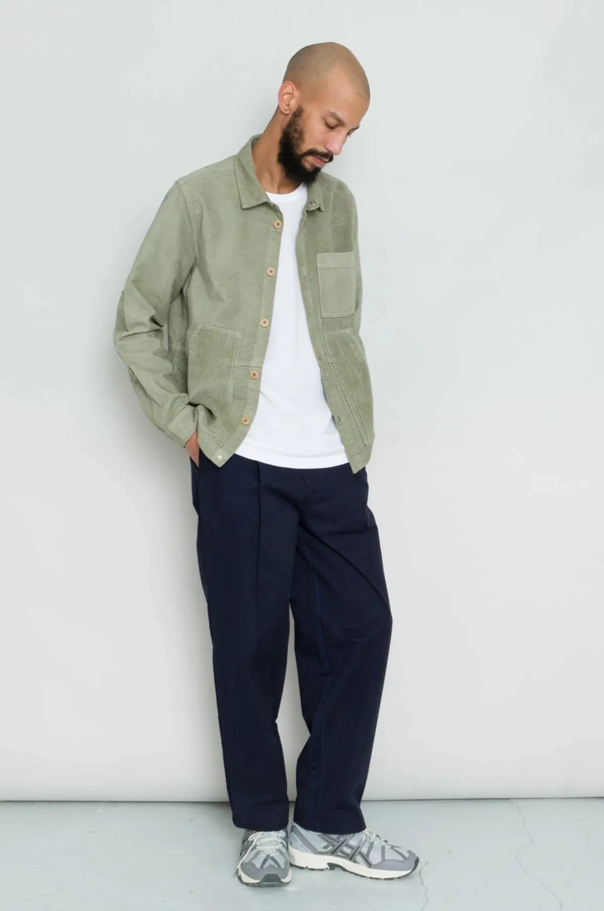 Assembly Worker Jacket Sage Cord Mix