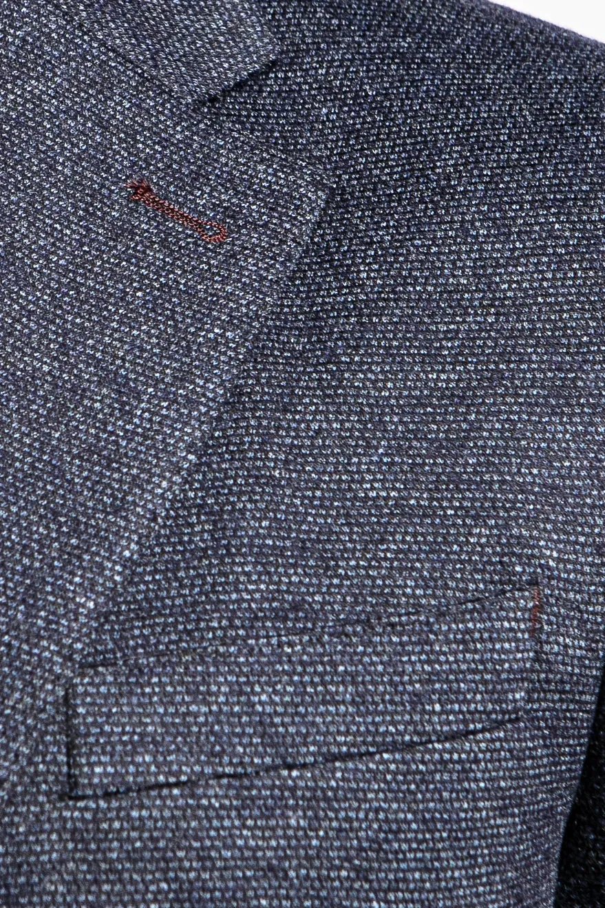 Axl Navy Wool Blend Sport Coat