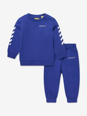 Baby Boys Bookish Diag Tracksuit in Blue