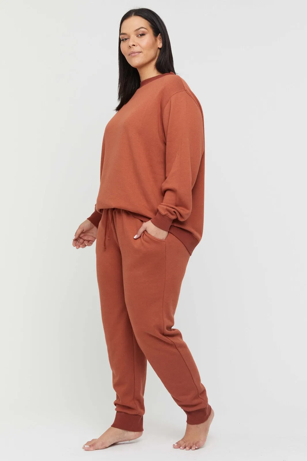 Bamboo Slouch Trackpant - Spice