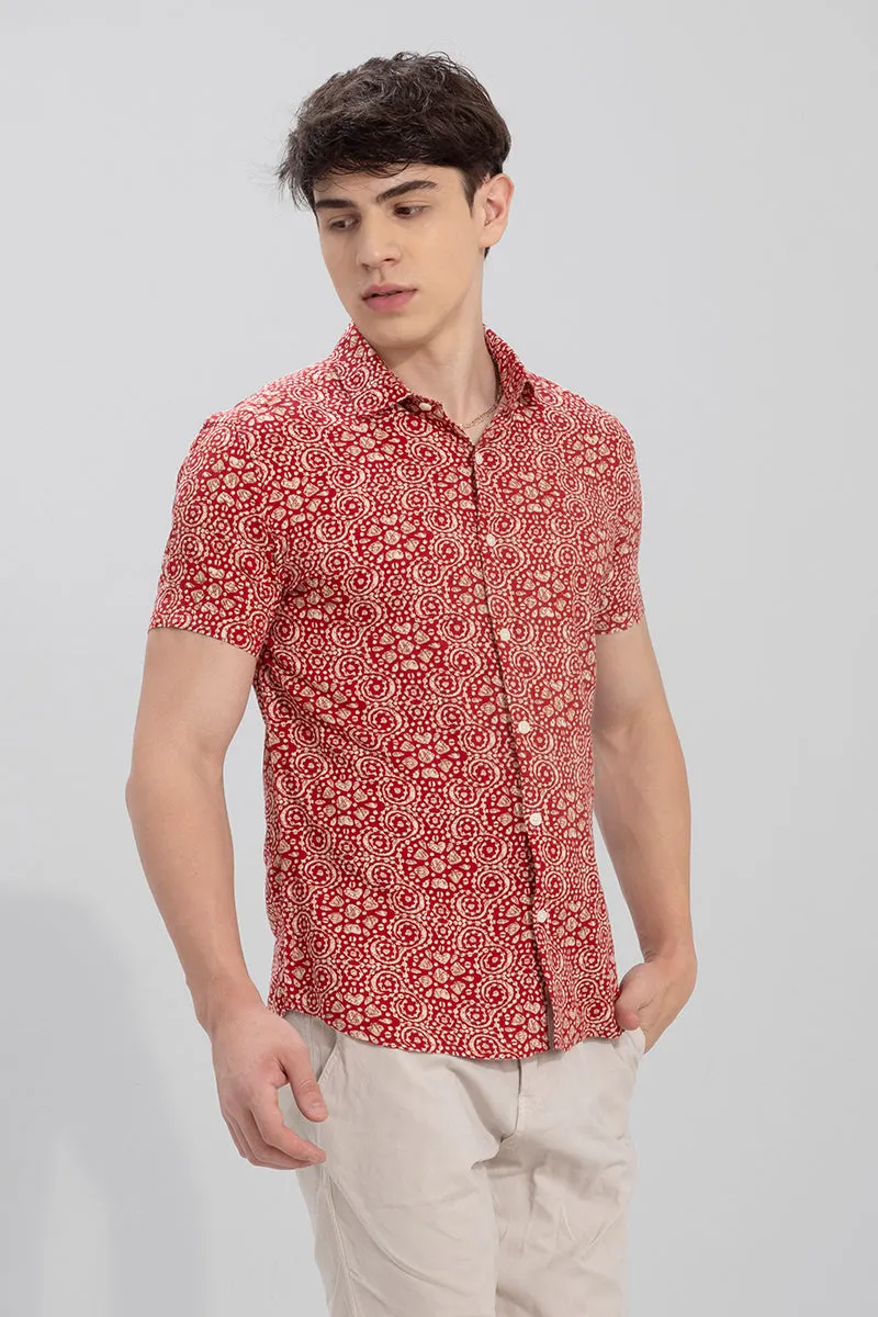 Bandhej Red Shirt