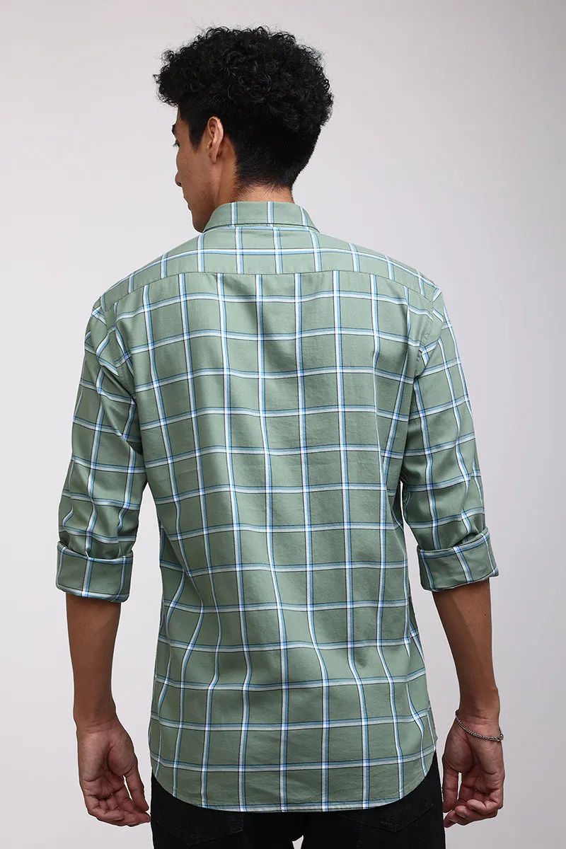 Basic Checks Green Shirt