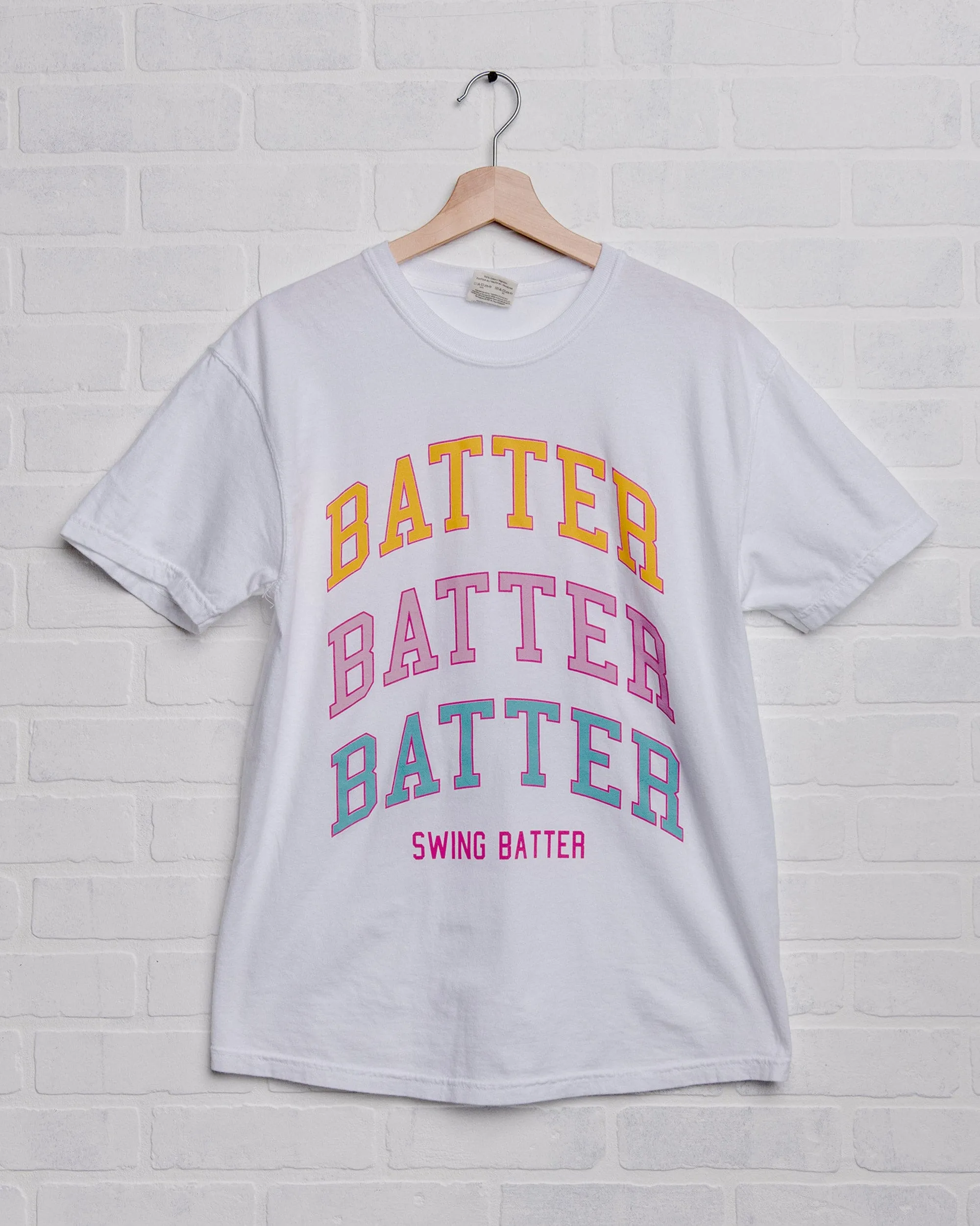 Batter Batter Batter Swing White Tee