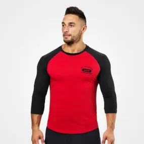 Better Bodies Mens Baseball Tee - Bright Red