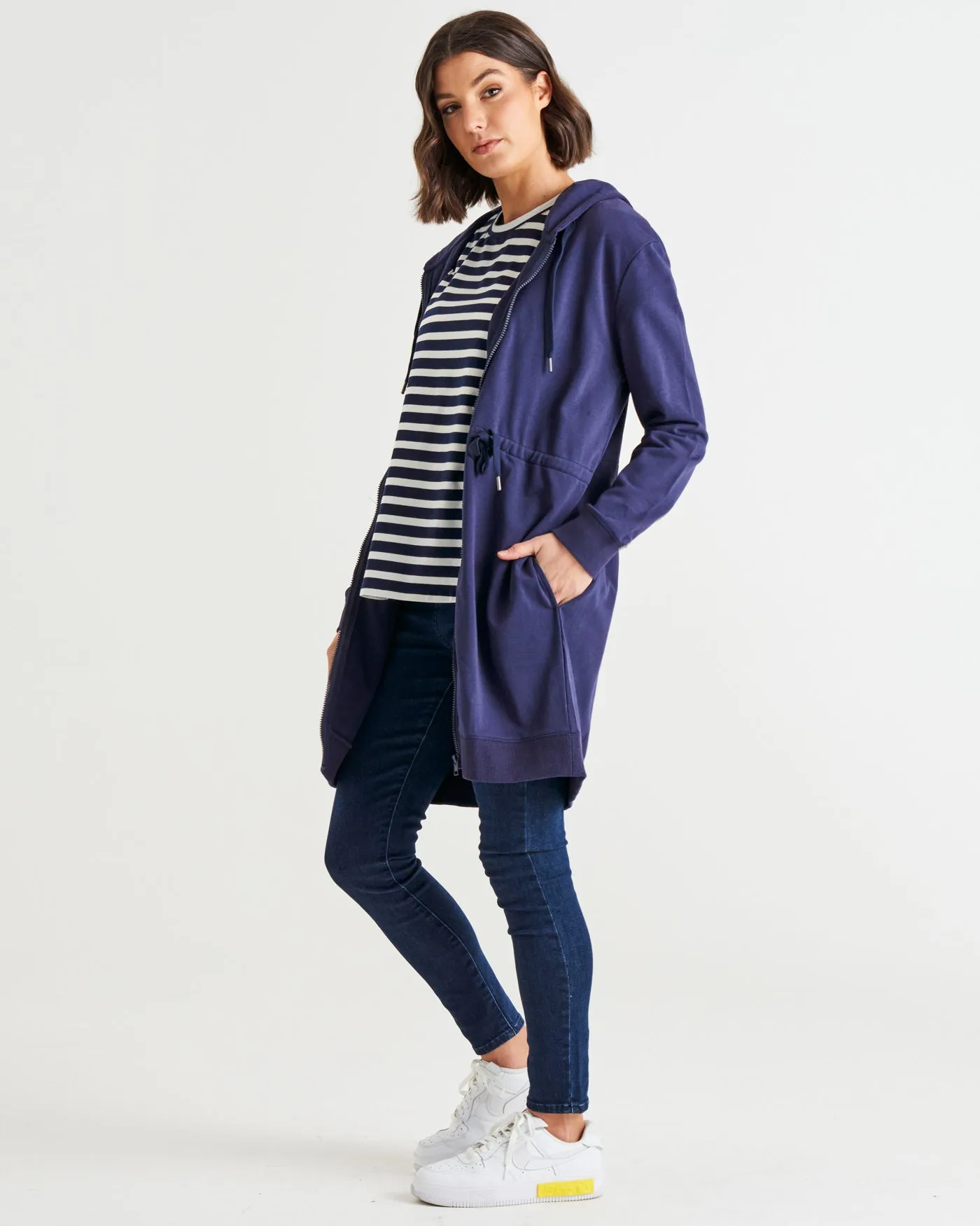 Betty Basics Anorak Sweat Jacket - Blue