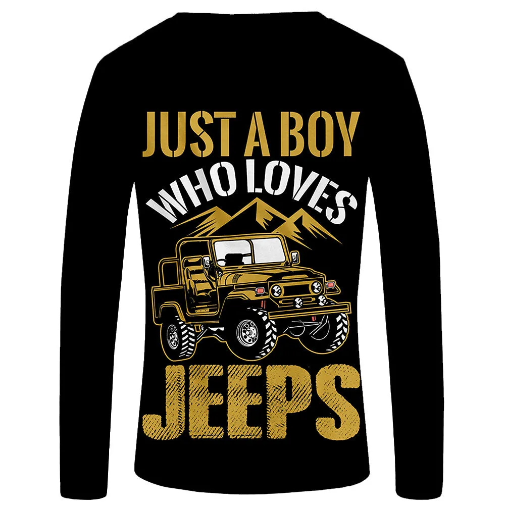 Boy who loves Jeep - UPF 50  Long Sleeve Shirt