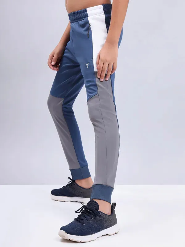 Boys Colorblock Slim Fit Joggers with TECHNO GUARD