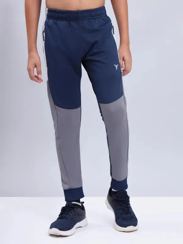 Boys Colorblock Slim Fit Joggers with TECHNO GUARD