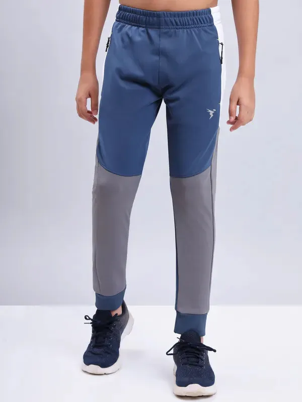 Boys Colorblock Slim Fit Joggers with TECHNO GUARD