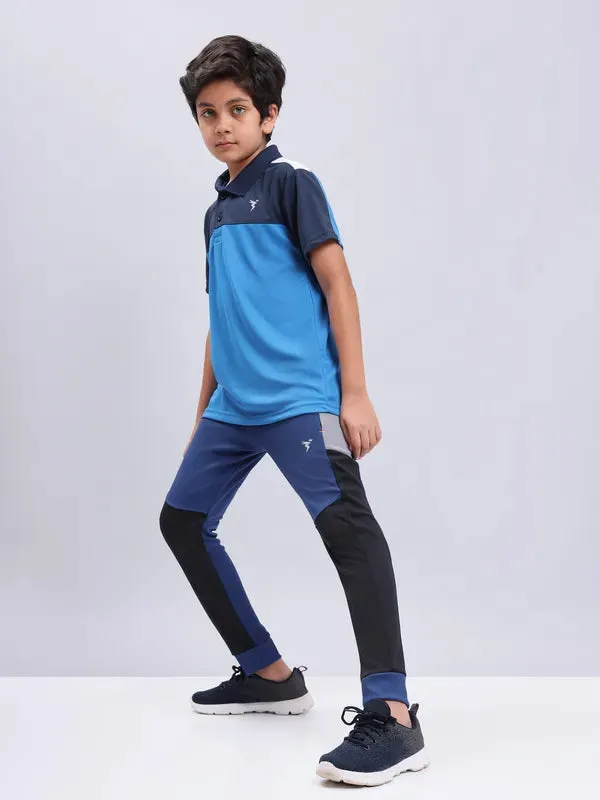 Boys Colorblock Slim Fit Joggers with TECHNO GUARD