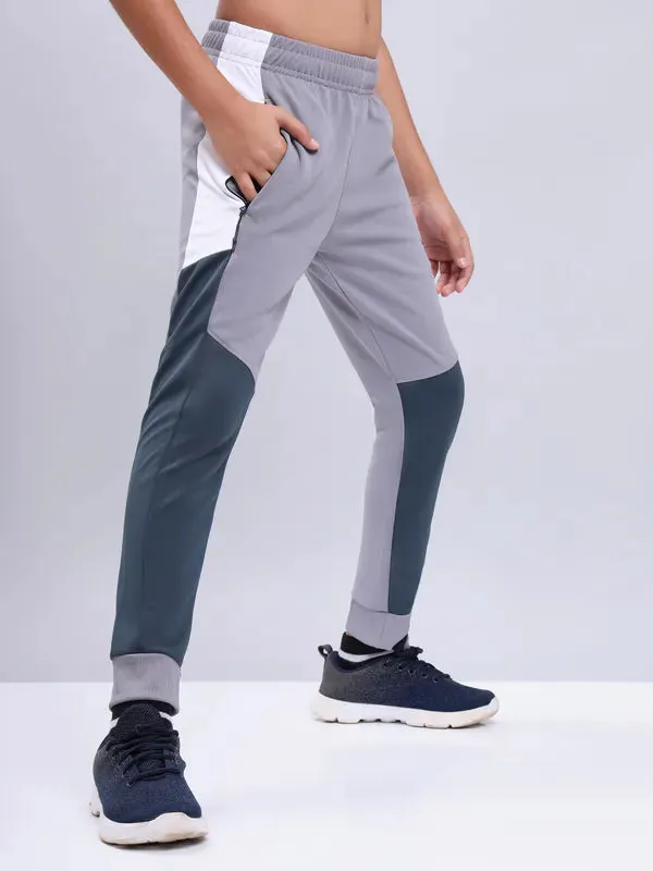 Boys Colorblock Slim Fit Joggers with TECHNO GUARD