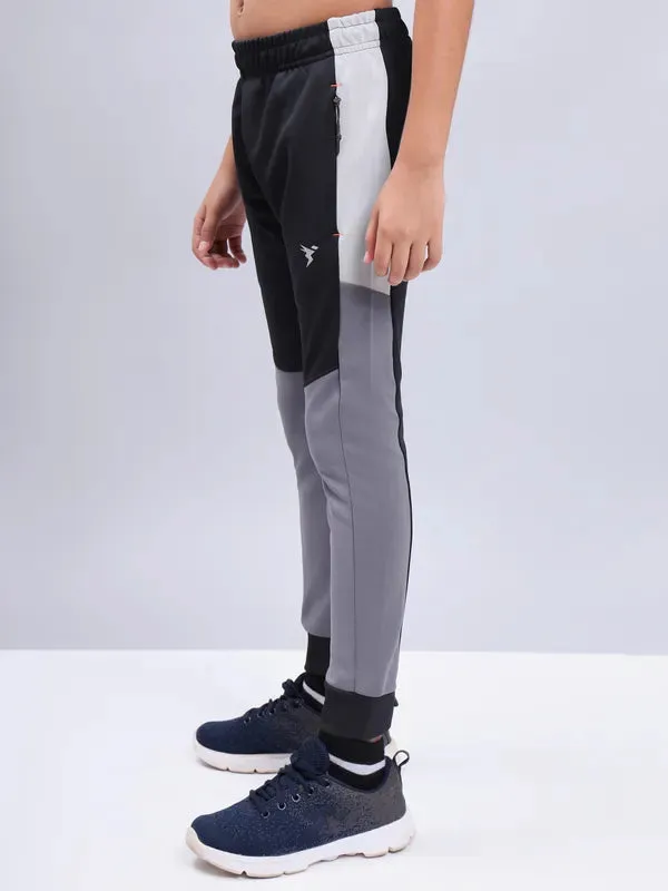 Boys Colorblock Slim Fit Joggers with TECHNO GUARD