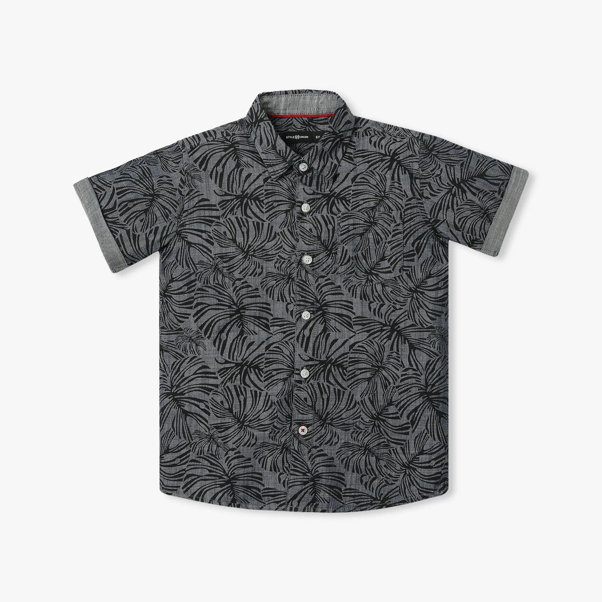 Boy's Regular Fit Printed Shirt